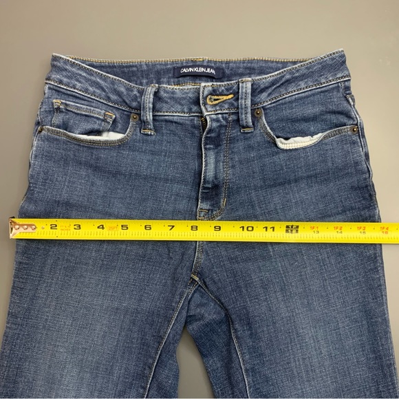 Calvin Klein Jeans Ankle Skinny Denim Women's Size 4 28x25 Blue Mid Rise - Picture 5 of 14